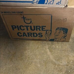 1987 Topps Picture Cards Box